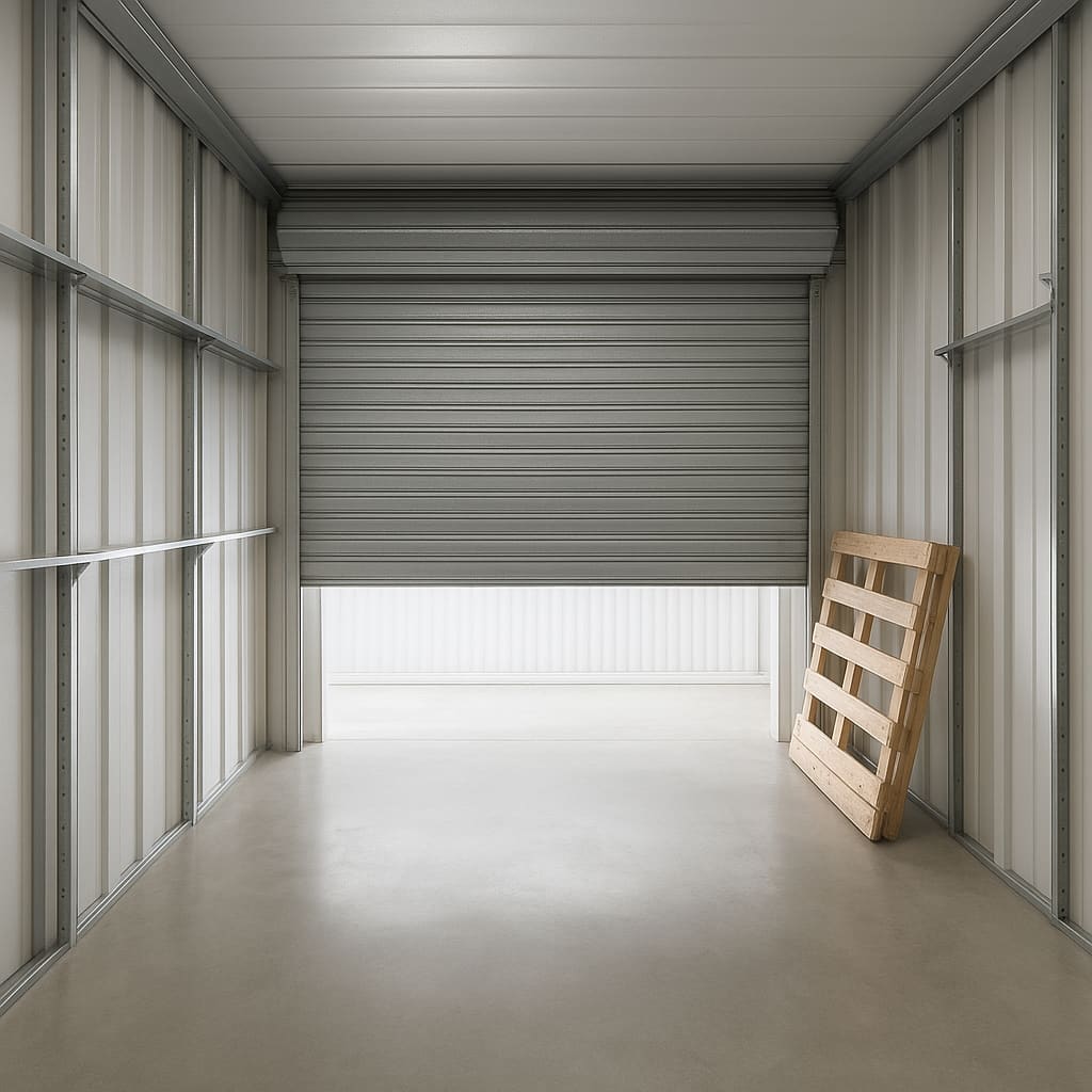 Leerer sauberer Lagerraum